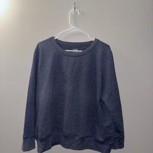 Hanes Heathered Dark Navy Crewneck Sweatshirt